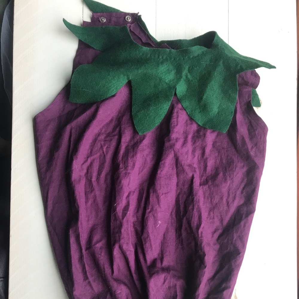 Eggplant costume for toddler
